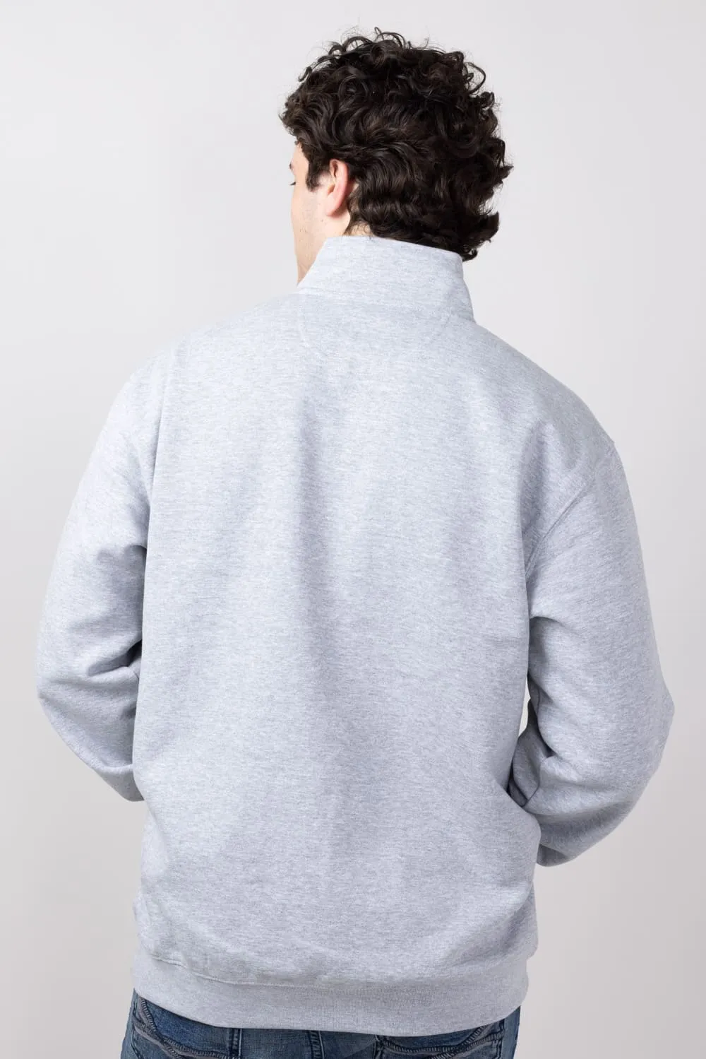 Carhartt Midweight Quarter Zip Sweatshirt for Men in Heather Grey | 105294-HGY-GREY