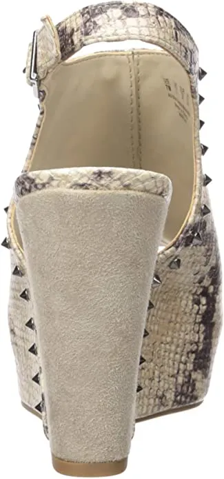 Carlos by Carlos Santana Women's Marcia Heeled Sandal, Natural, 5.5 M M US