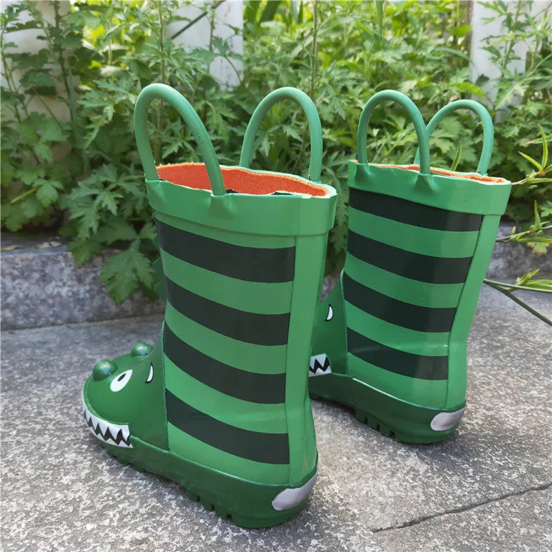 Children cartoon rubber rain boots