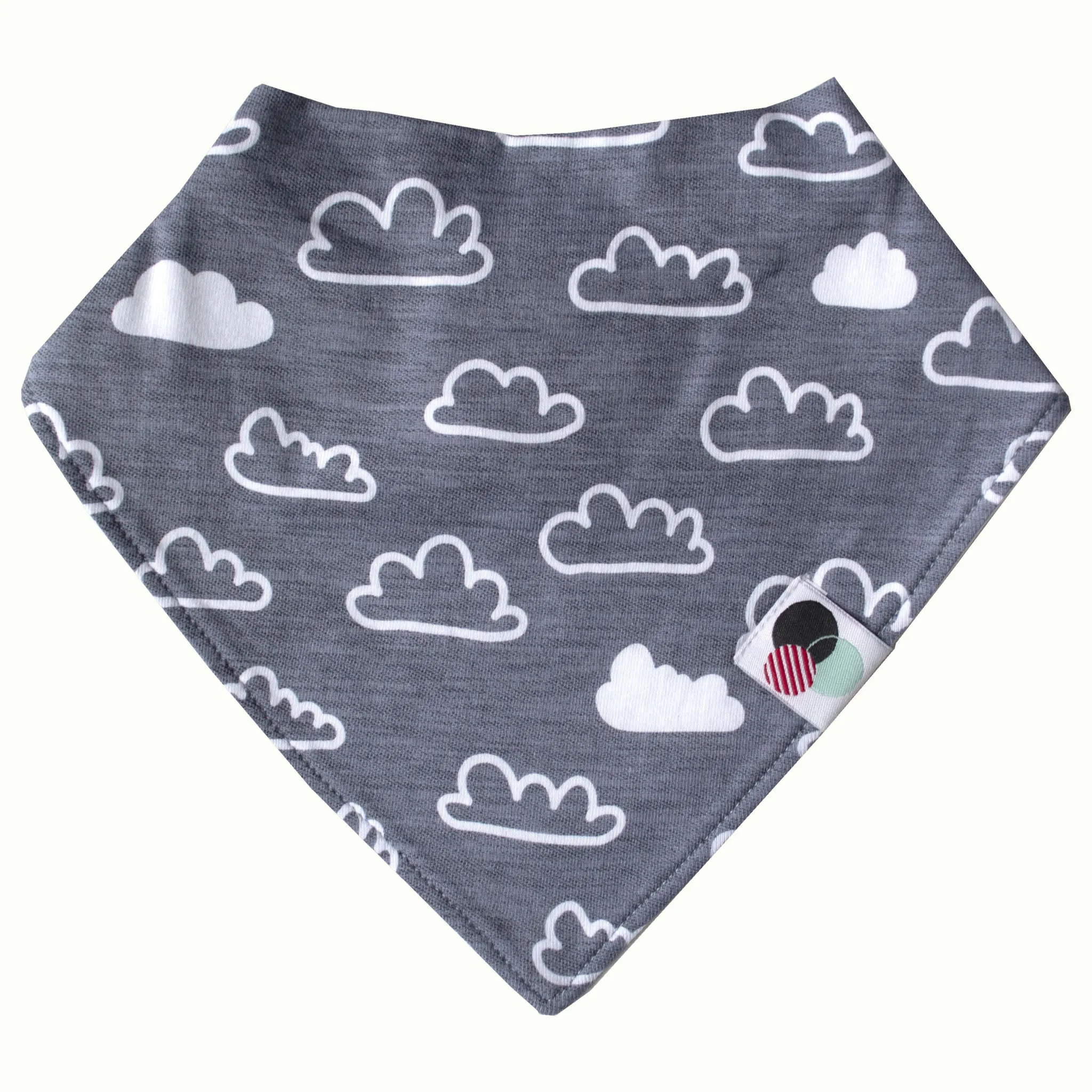 CLOUDY DAY | Premium Baby Bandana Bib
