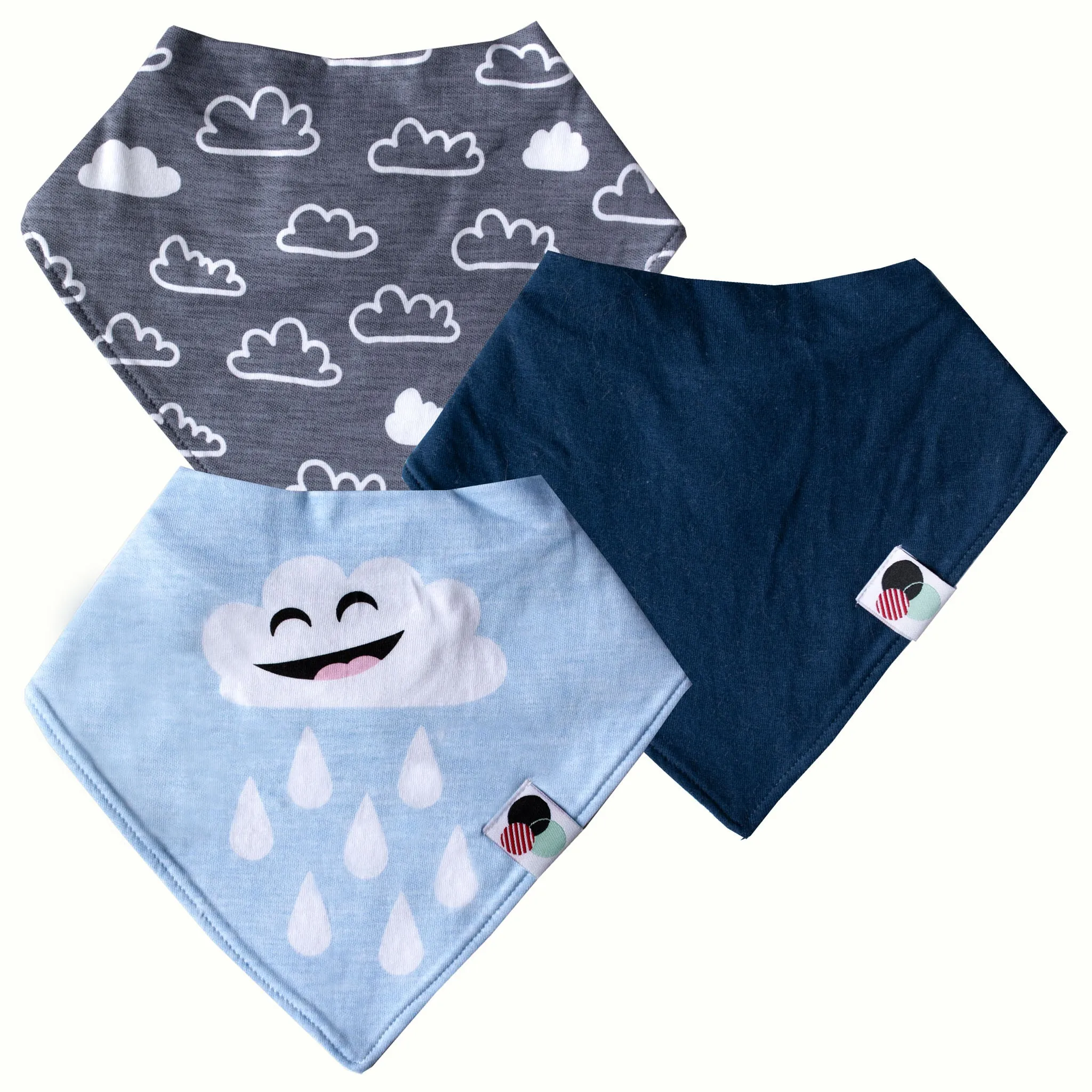 CLOUDY DAY | Premium Baby Bandana Bib