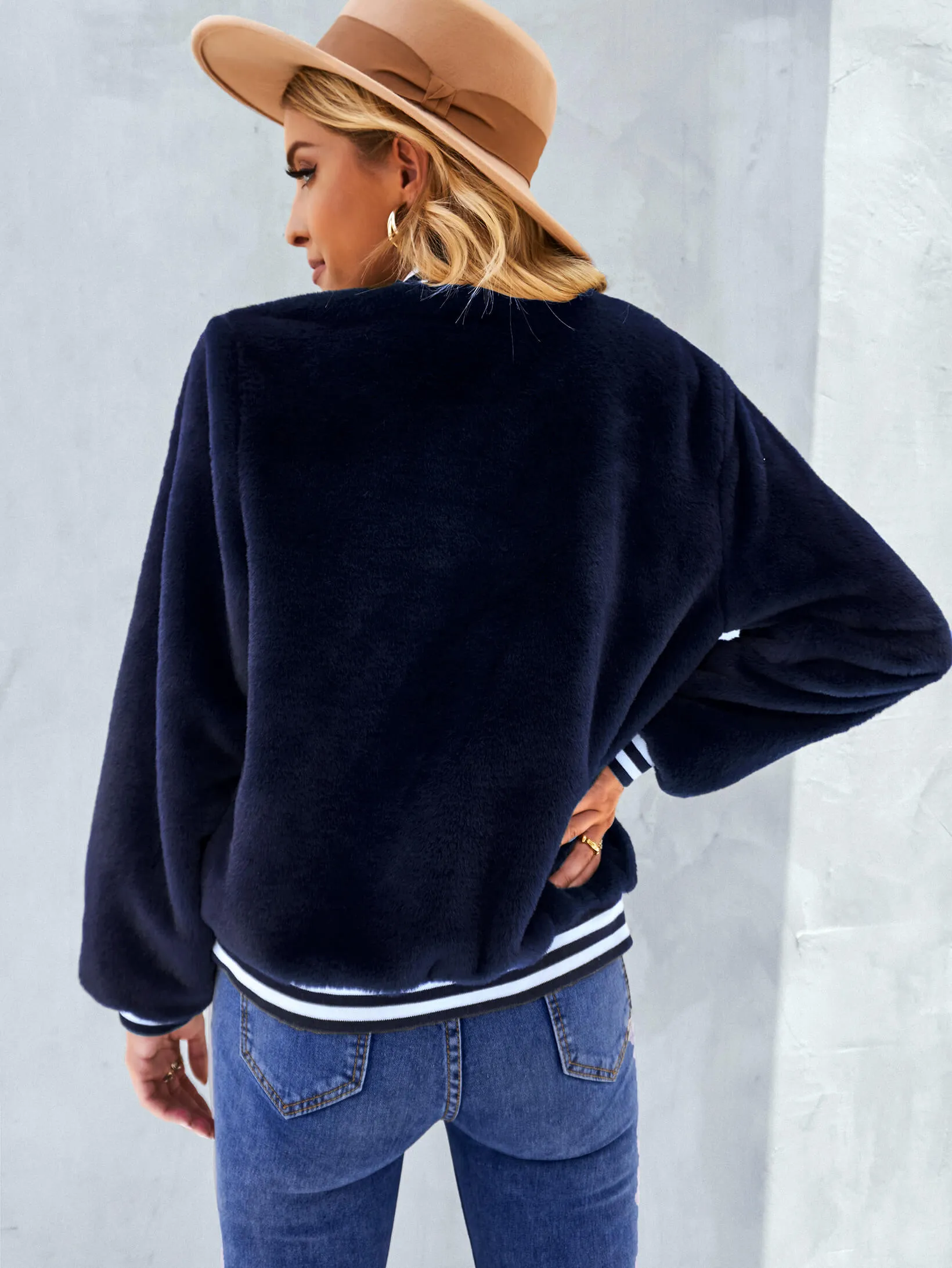 Coziest Yet Soft Fleece Jacket - Navy