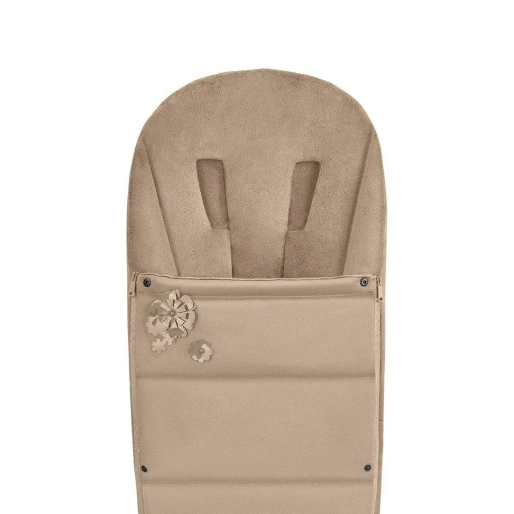 CYBEX Footmuff - Simply Flowers - Nude Beige