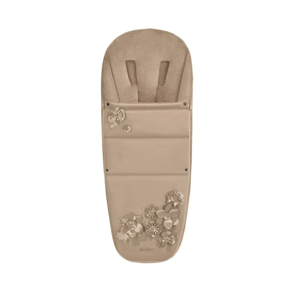 CYBEX Footmuff - Simply Flowers - Nude Beige