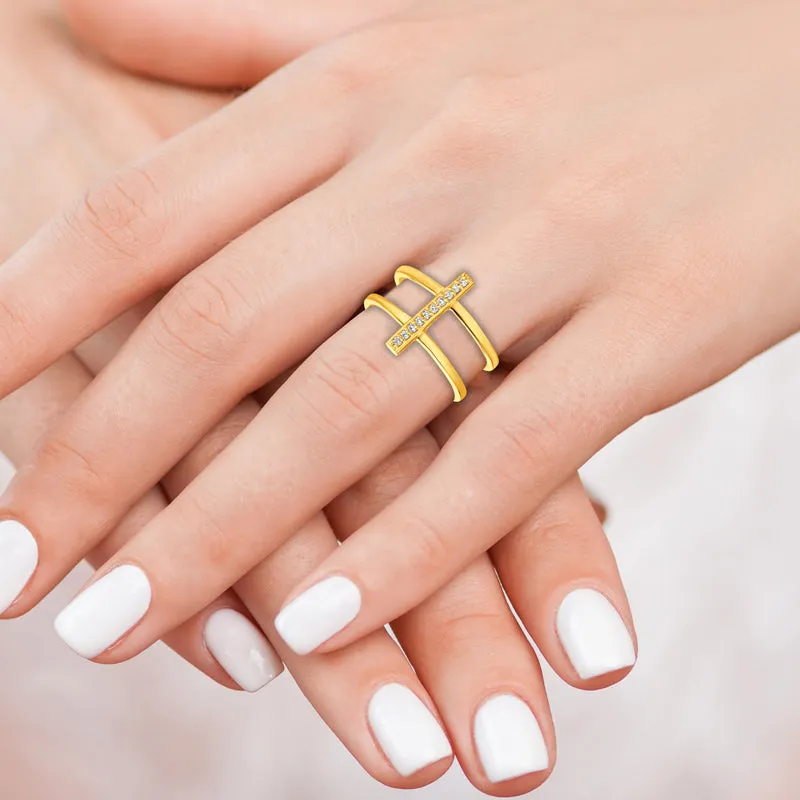 DIAMOND RING 14K GOLD (0.09 CTW)