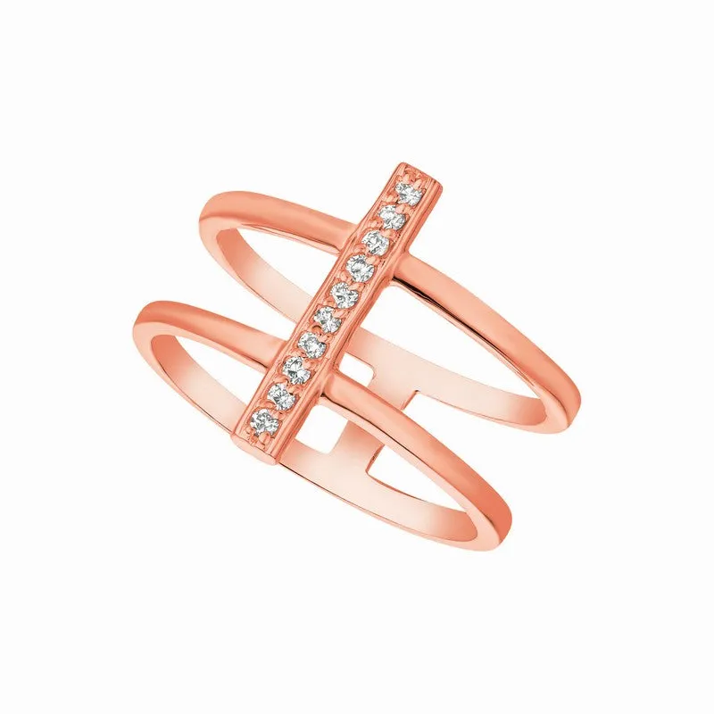 DIAMOND RING 14K GOLD (0.09 CTW)