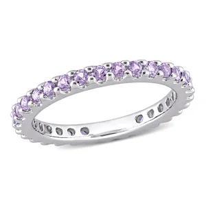 Eternity Ring 10K White Gold Alexandrite