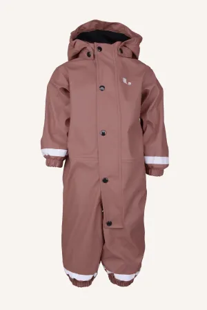 FAGERHULT RAIN BABY OVERALL, FLEECE - ROSE