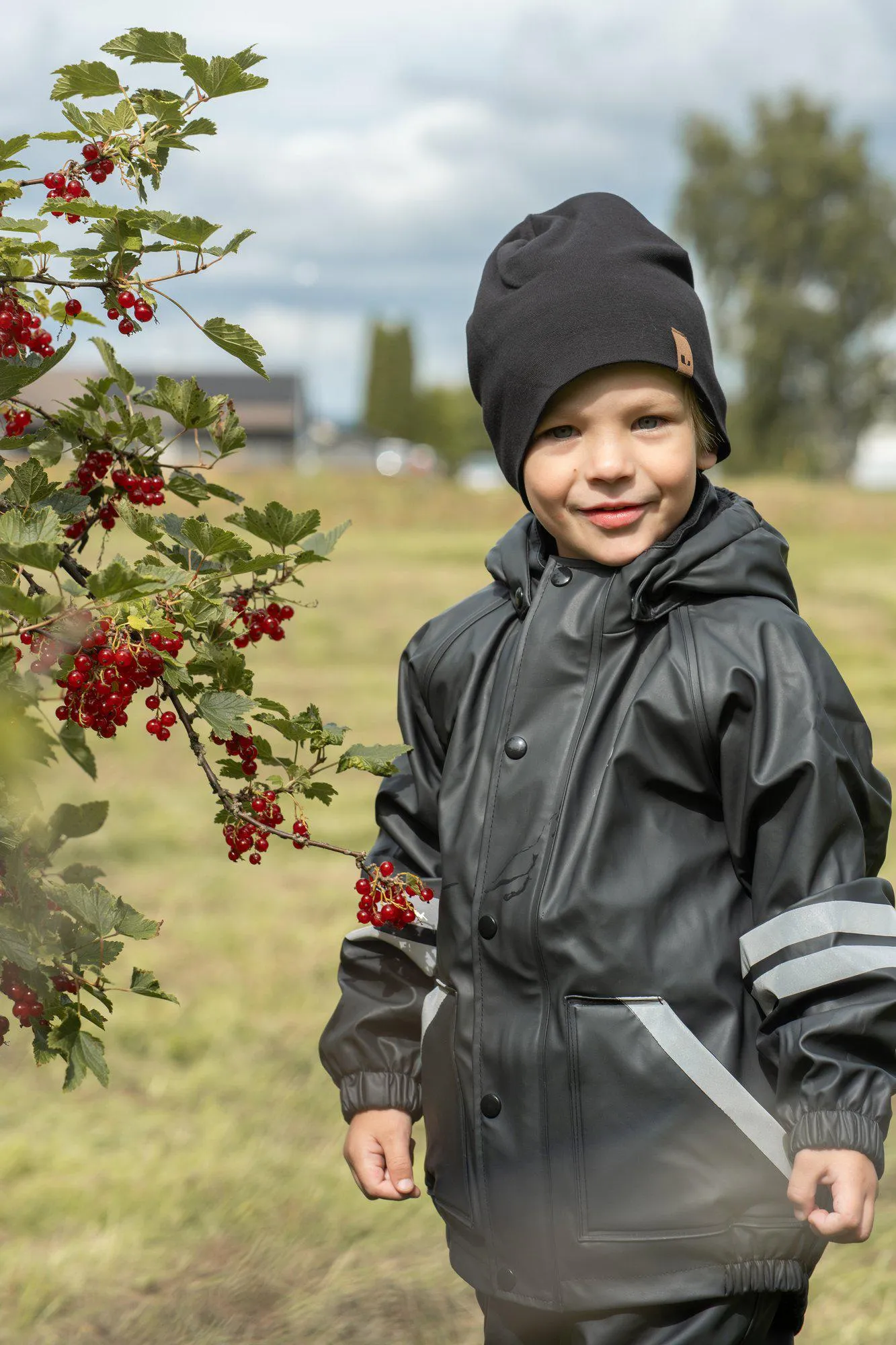 FAGERHULT RAIN SET, FLEECE - ANTHRACITE