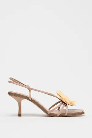 Flower Heeled Sandals