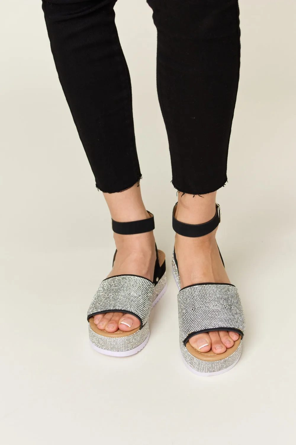 Forever Link Rhinestone,Wedge Sandals