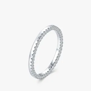 Full CZ Stackable Ring for Women