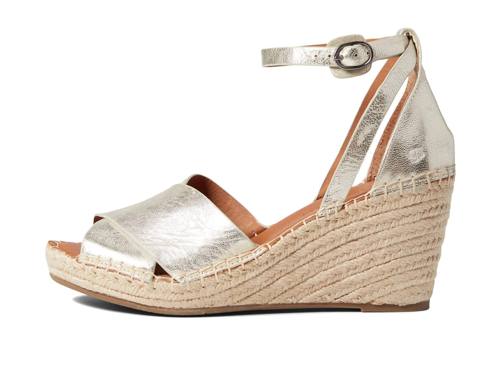 Gentle Souls by Kenneth Cole Women's Charli X Band Buckle Heeled Sandal, Ice, 9.5