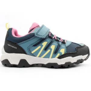 Geox J Magnetar Girls Waterproof Runner - Avio/Fuchsia