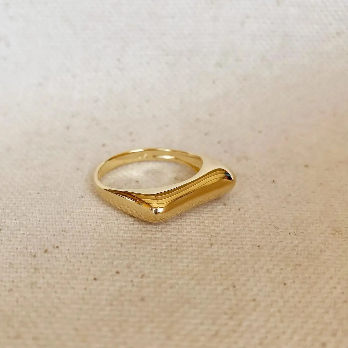 Gold Fill Bubble Top Ring