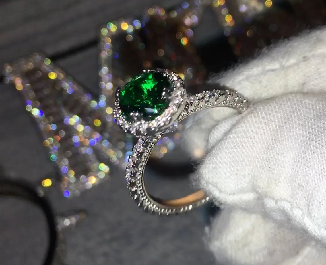Green Diamond Ring | Green Diamond Engagement Ring | Green Wedding Ring | Womens Green Diamond Ring | Green Diamond Ring with halo