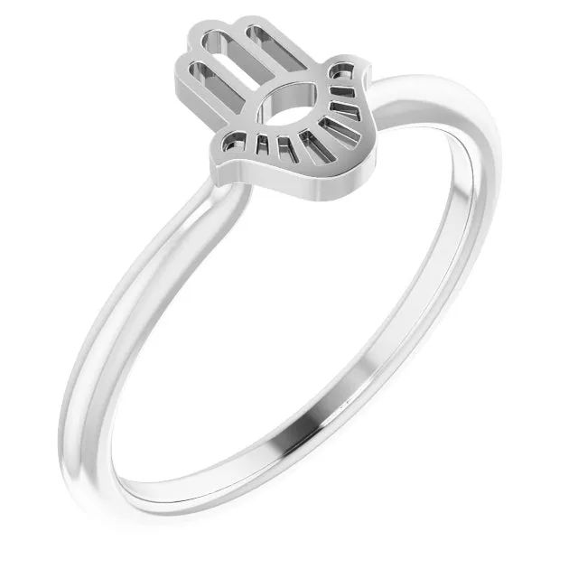 Hamsa Stackable Ring