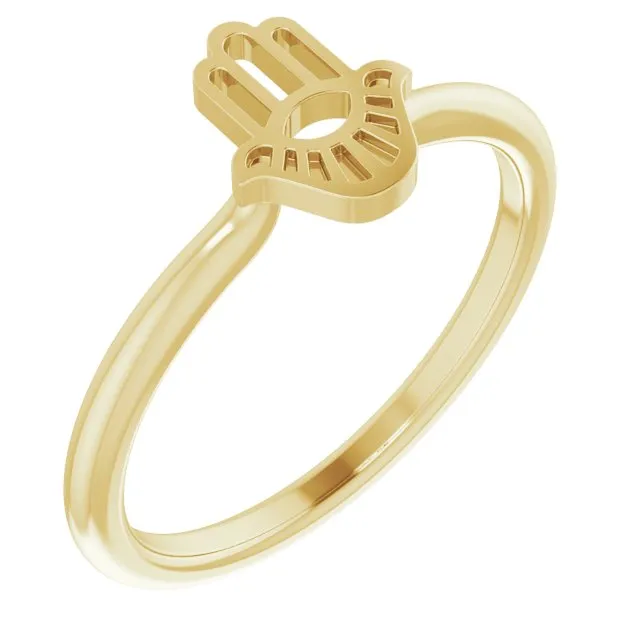 Hamsa Stackable Ring