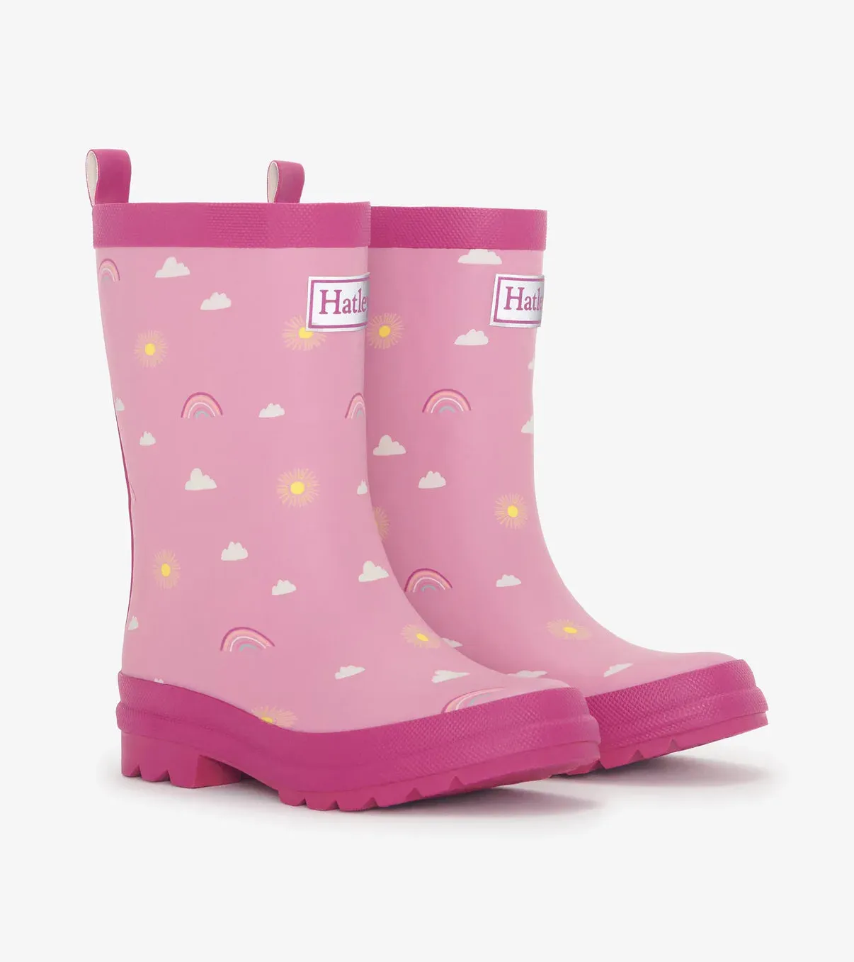 Hatley Girls  Matte Rain Boots - Sun Charns