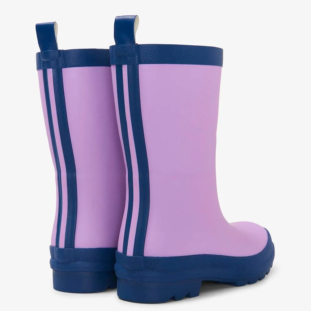 HATLEY Matte Kids Rain Boots | Lalic & Navy size 8