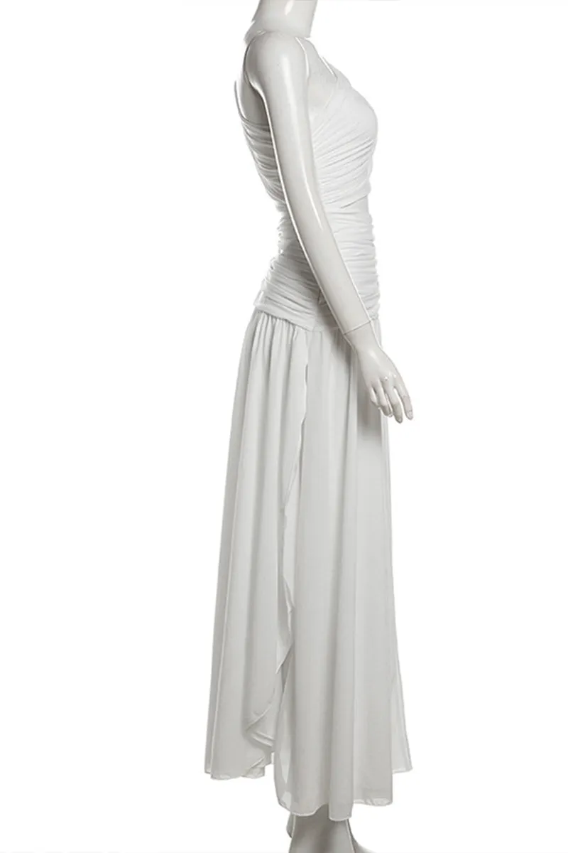 HBT1190 Grecian Goddess Cutout Maxi Dress