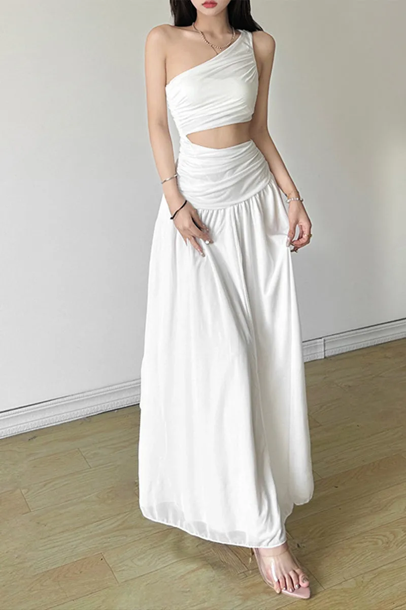 HBT1190 Grecian Goddess Cutout Maxi Dress