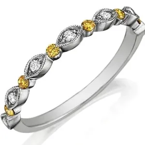 Henri Daussi Diamond Wedding Band