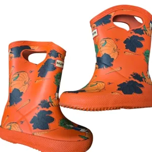 Hunter Limited Edition Kids Classic Pull On Rain Boot Size 5 Peter Rabbit Orange