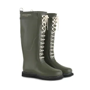 Ilse Jacobsen Long Lace Boots Army