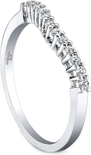 Jeff Cooper Shared Prong Diamond Wedding Band