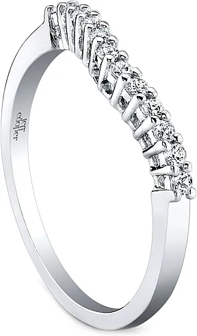 Jeff Cooper Shared Prong Diamond Wedding Band