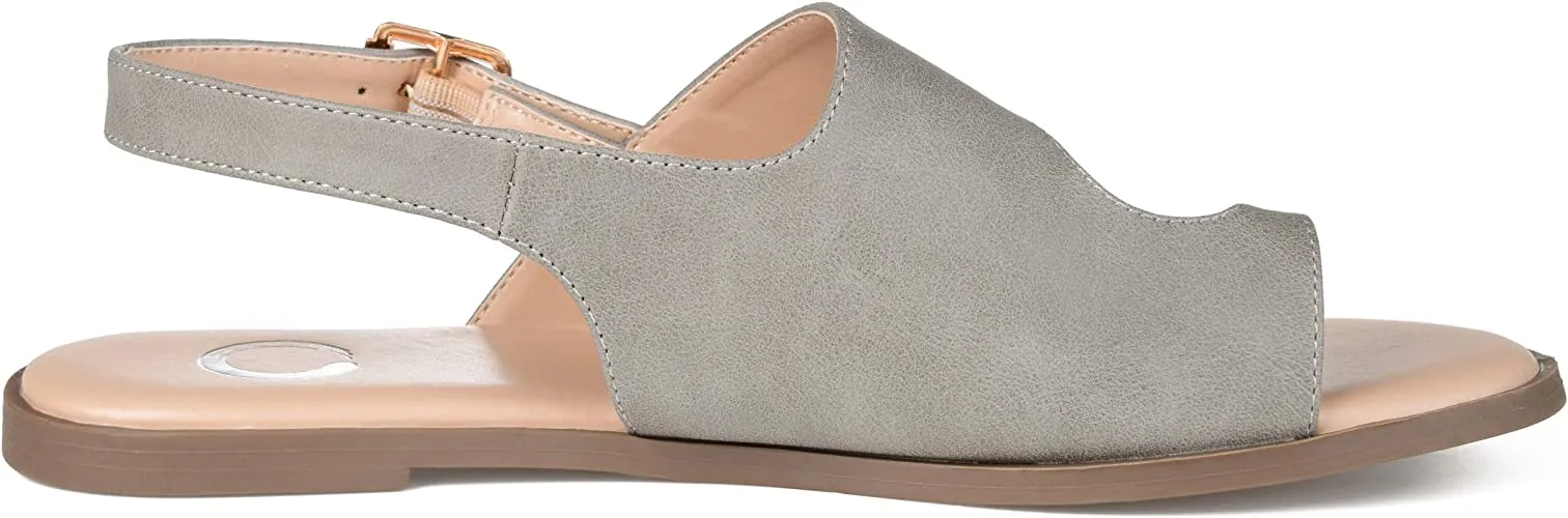 Journee Collection Womens Gidget Sandal Grey, 9 Womens US