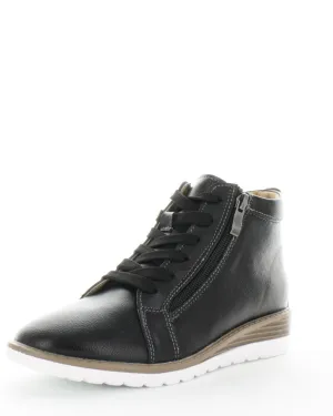 Just Bee Chaste Leather Wedge Lace up Ankle Boots