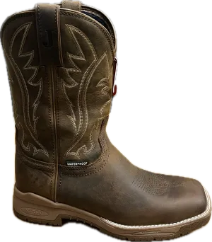 Justin Boots  Men's Nitread Taupe Cowhide 11" Waterproof Square Toe