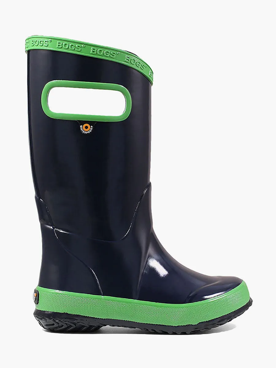 Kids Rainboot - Navy/Green