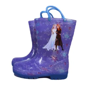 Kids Shoes Disney Frozen Toddler Girls Light-up Rain Boots