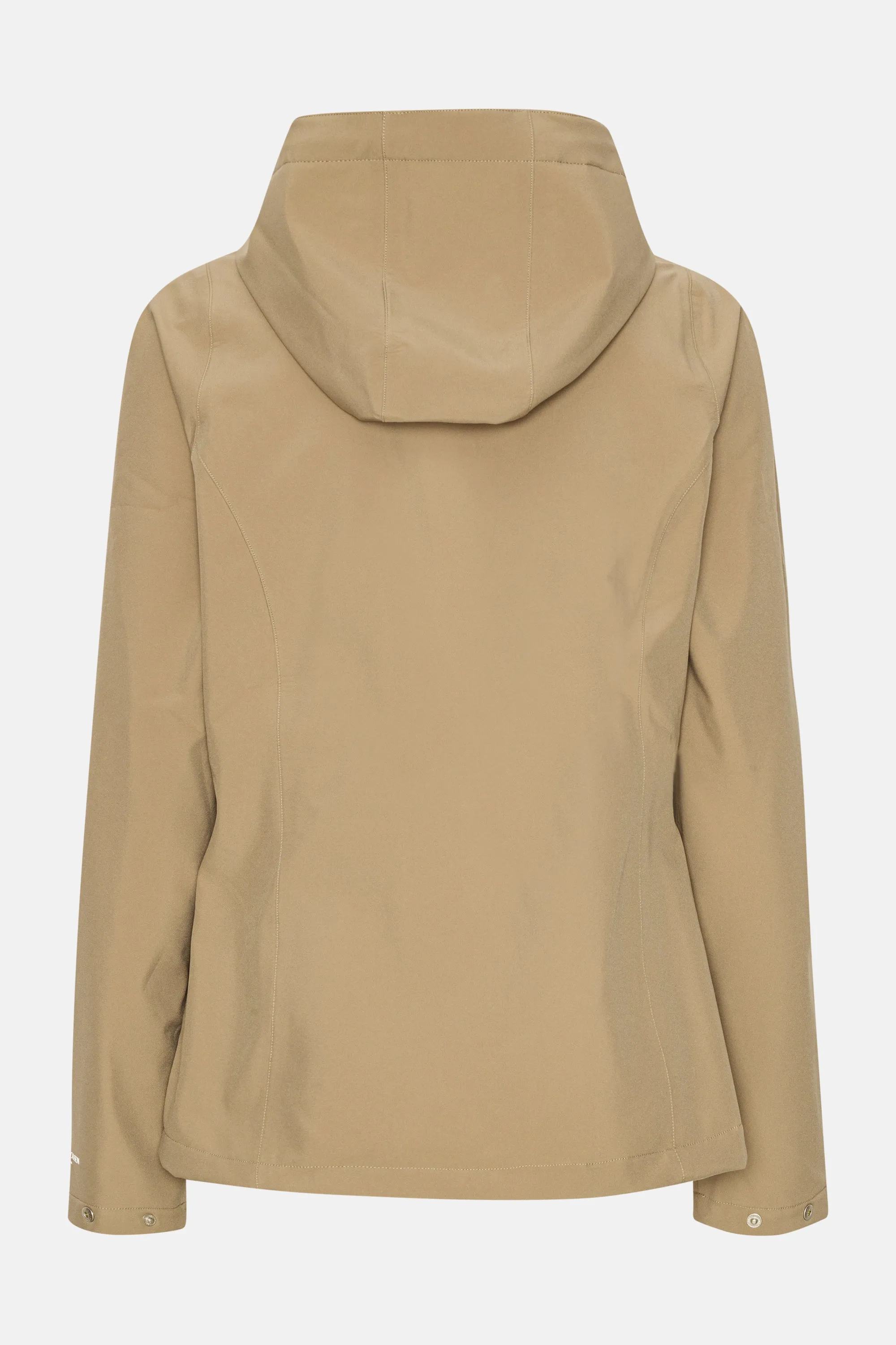 Kurzer Softshell Regenmantel - Greige