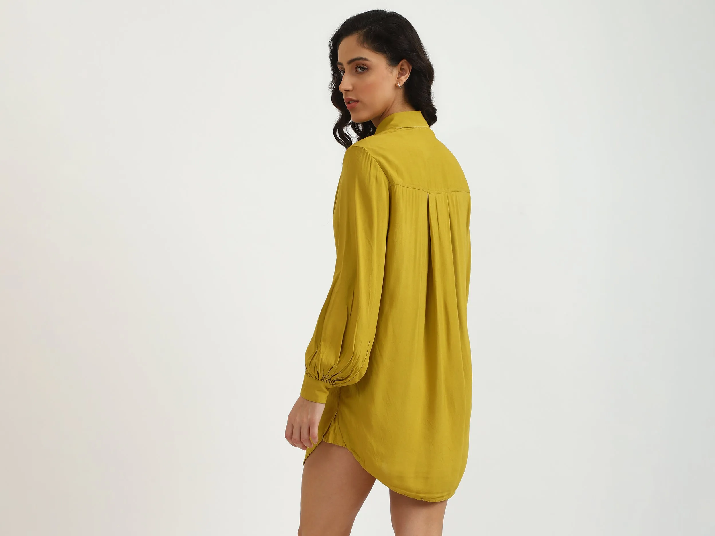 Ladies Solid Mini Dress