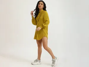 Ladies Solid Mini Dress