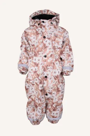 LEKHYTTAN RAIN BABY OVERALL, FLEECE - DARK PINK