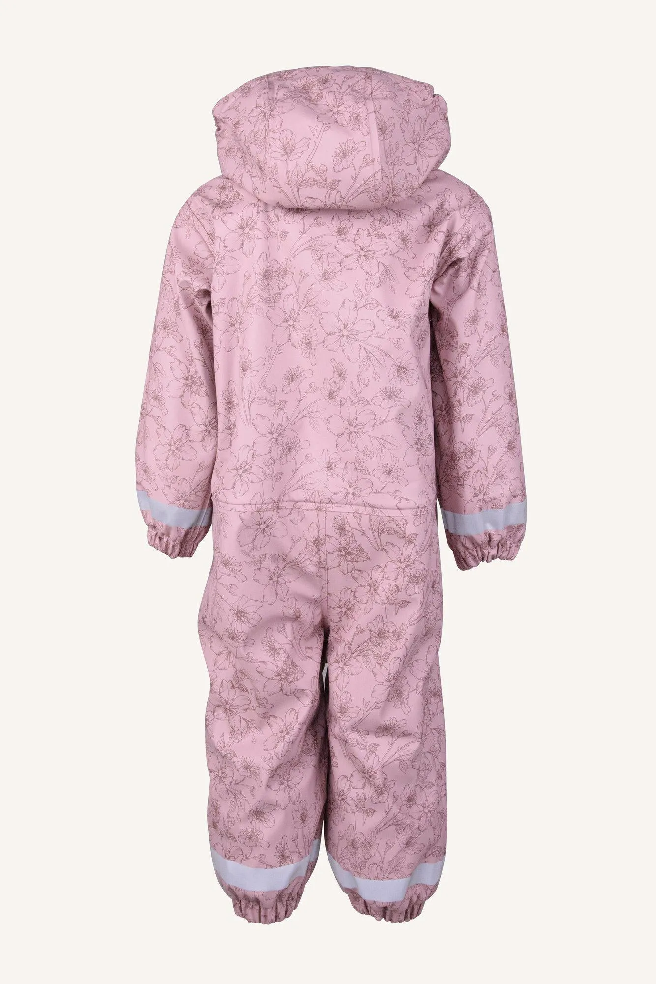 LEKHYTTAN RAIN BABY OVERALL, FLEECE - DUSTY MAUVE