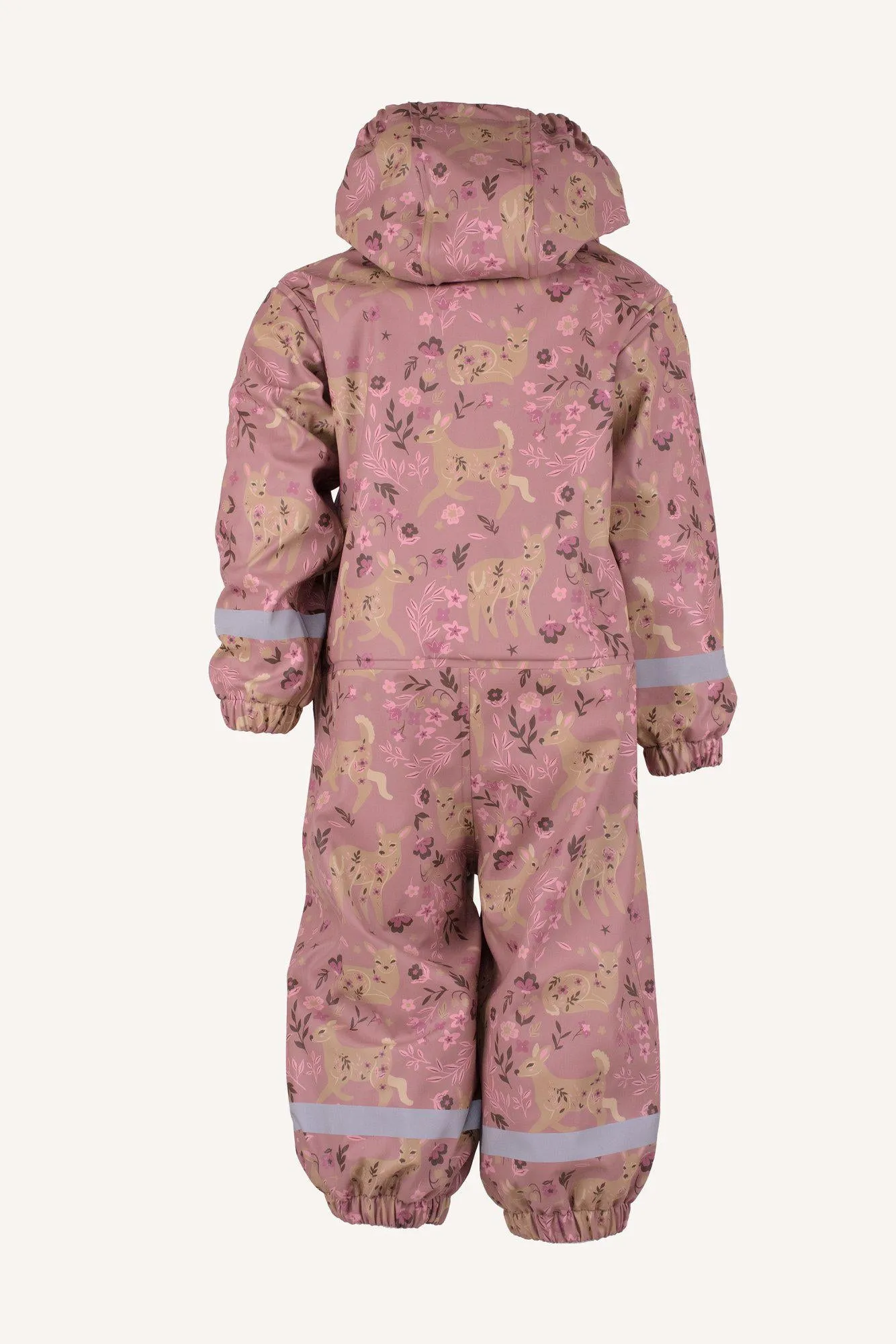 LEKHYTTAN RAIN BABY OVERALL, FLEECE - ROSE