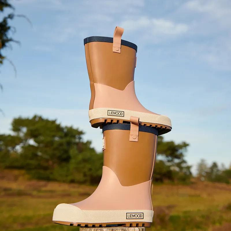 Liewood Children's rubber boots 'Sasha' Tuscany Rose Multi Mix