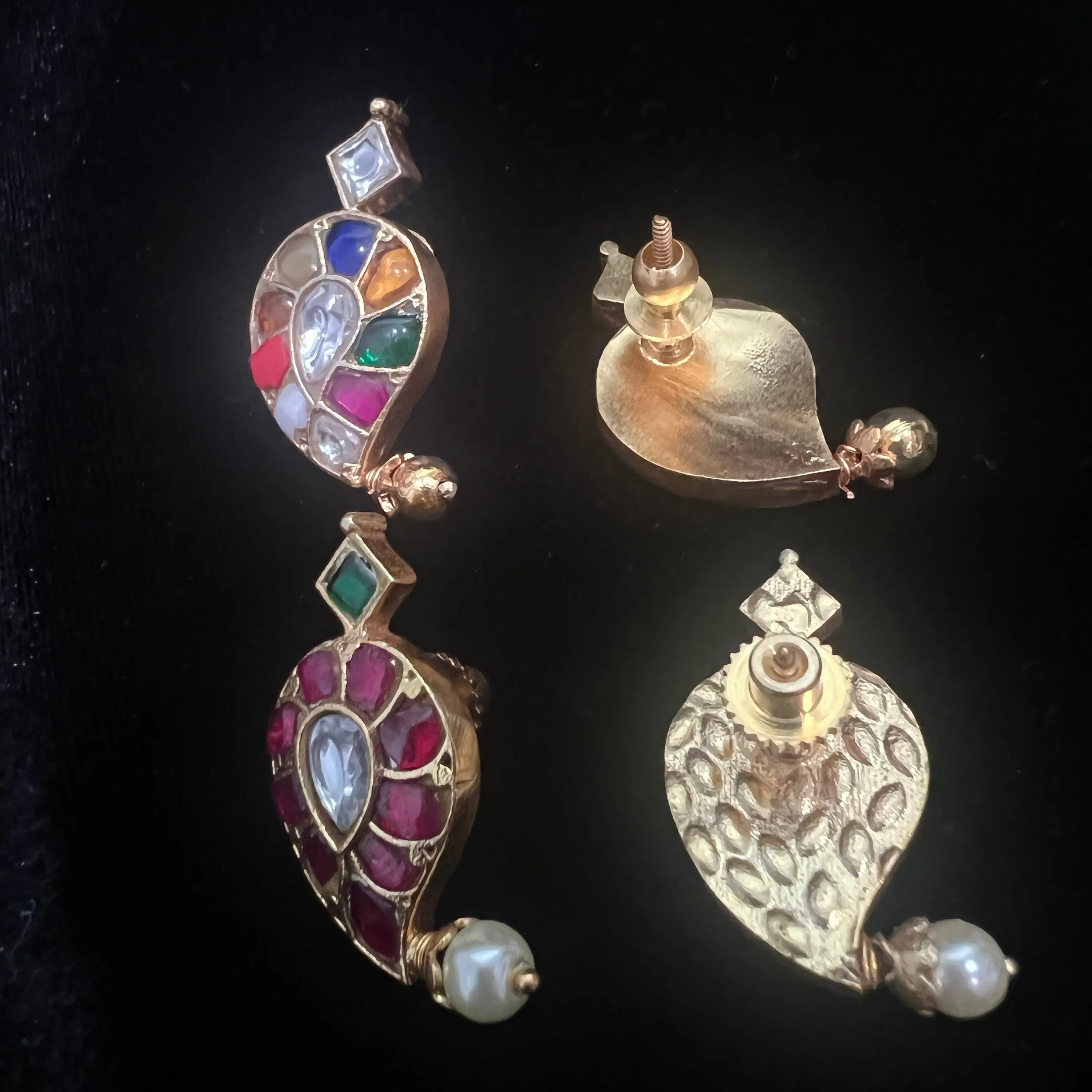 Mango Kundan studs