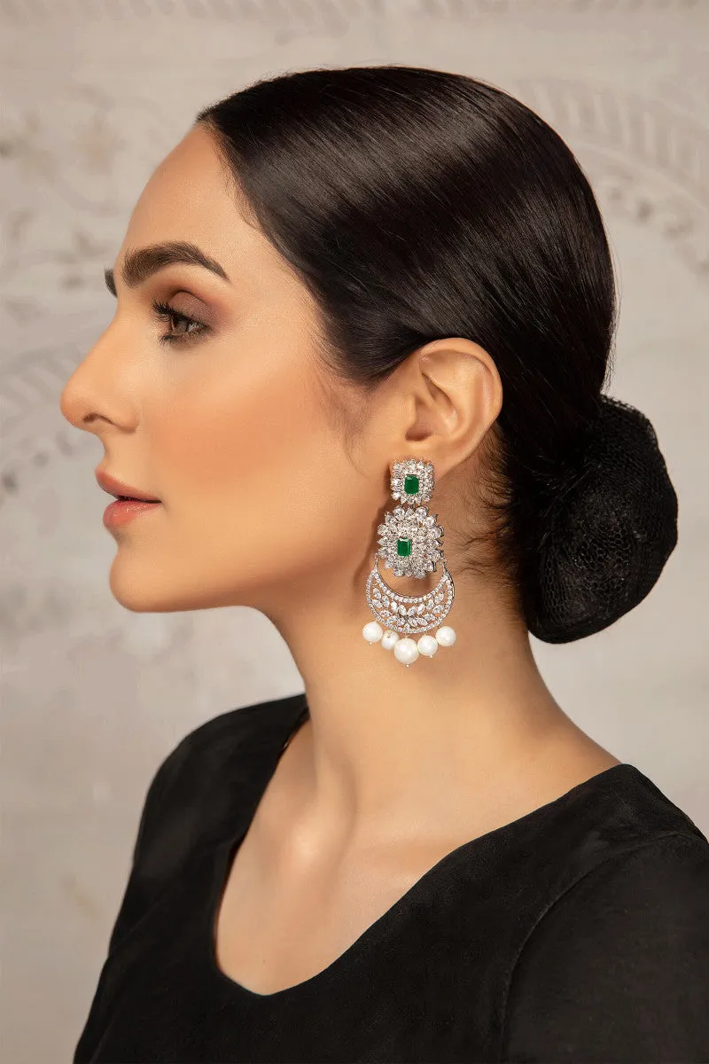 Maria B Jewelry | Zircon Fine Jewelry | JER-027-Emerald Green