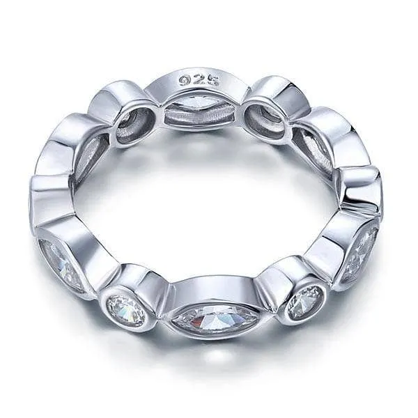 Marquise Ring Eternity Band Wedding Jewelry