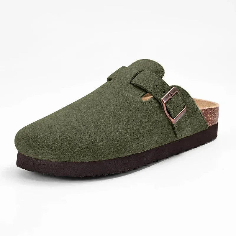 MEI - Cork Sole Slip-On Sandals