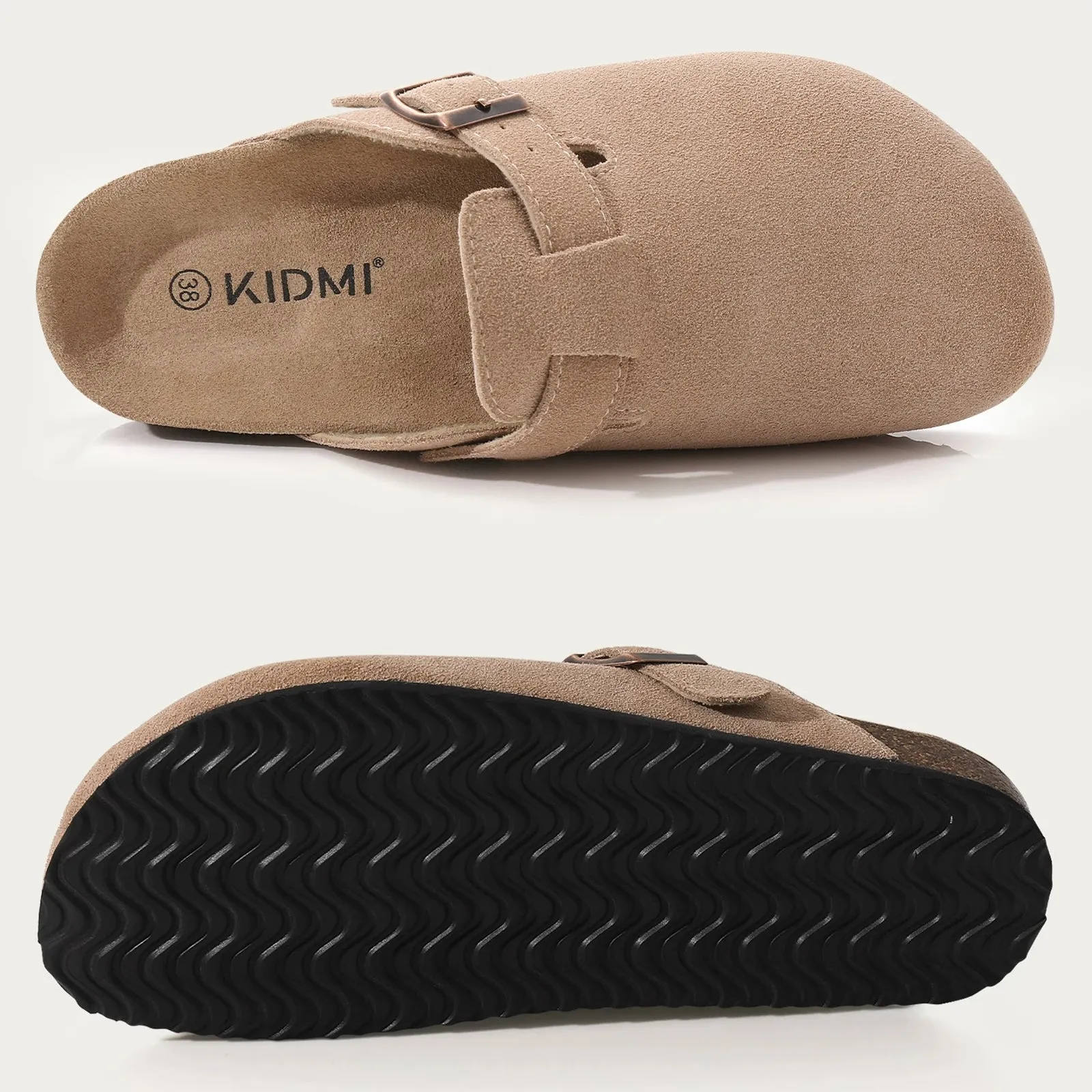 MEI - Cork Sole Slip-On Sandals