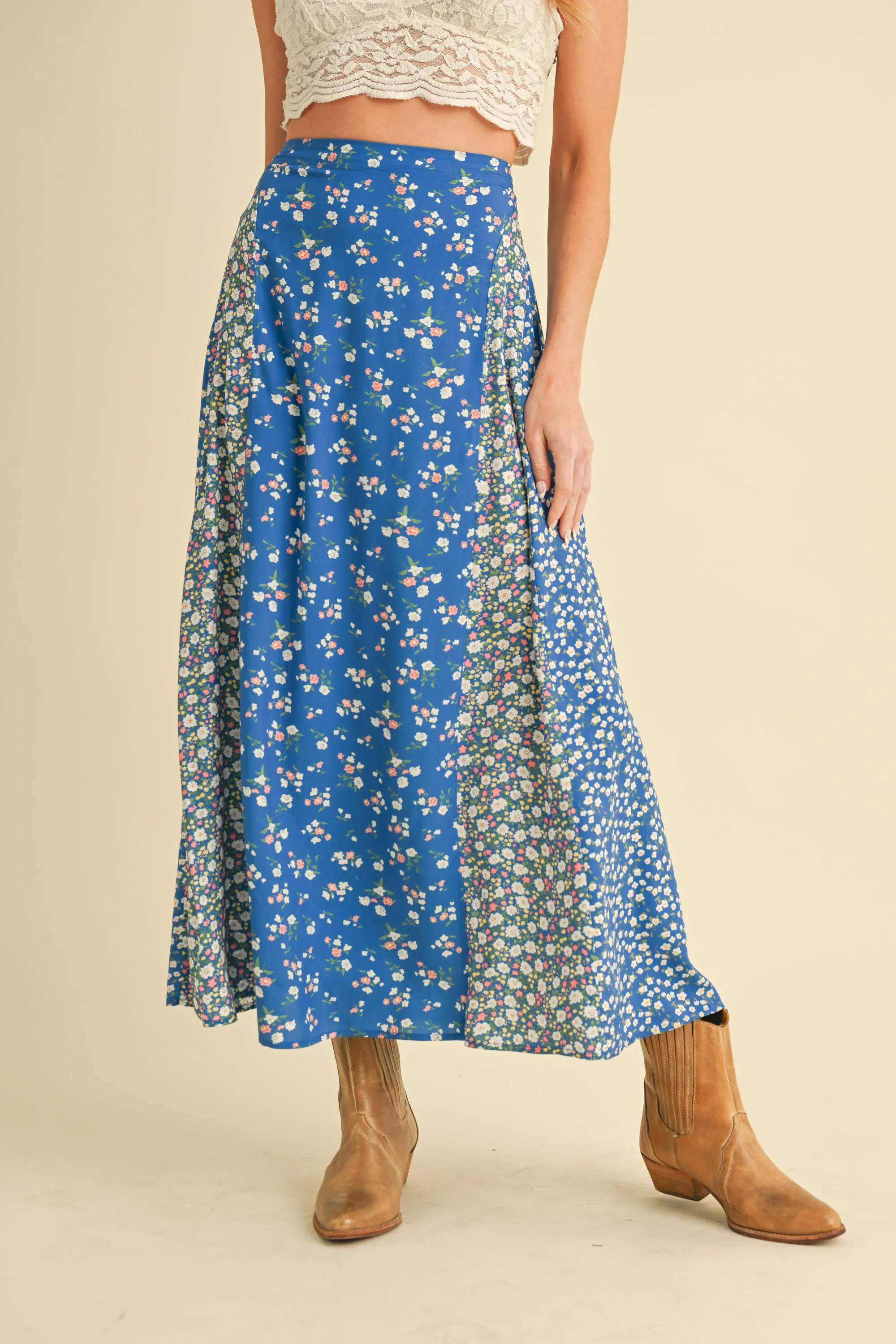 Melanie Floral Pattern Skirt