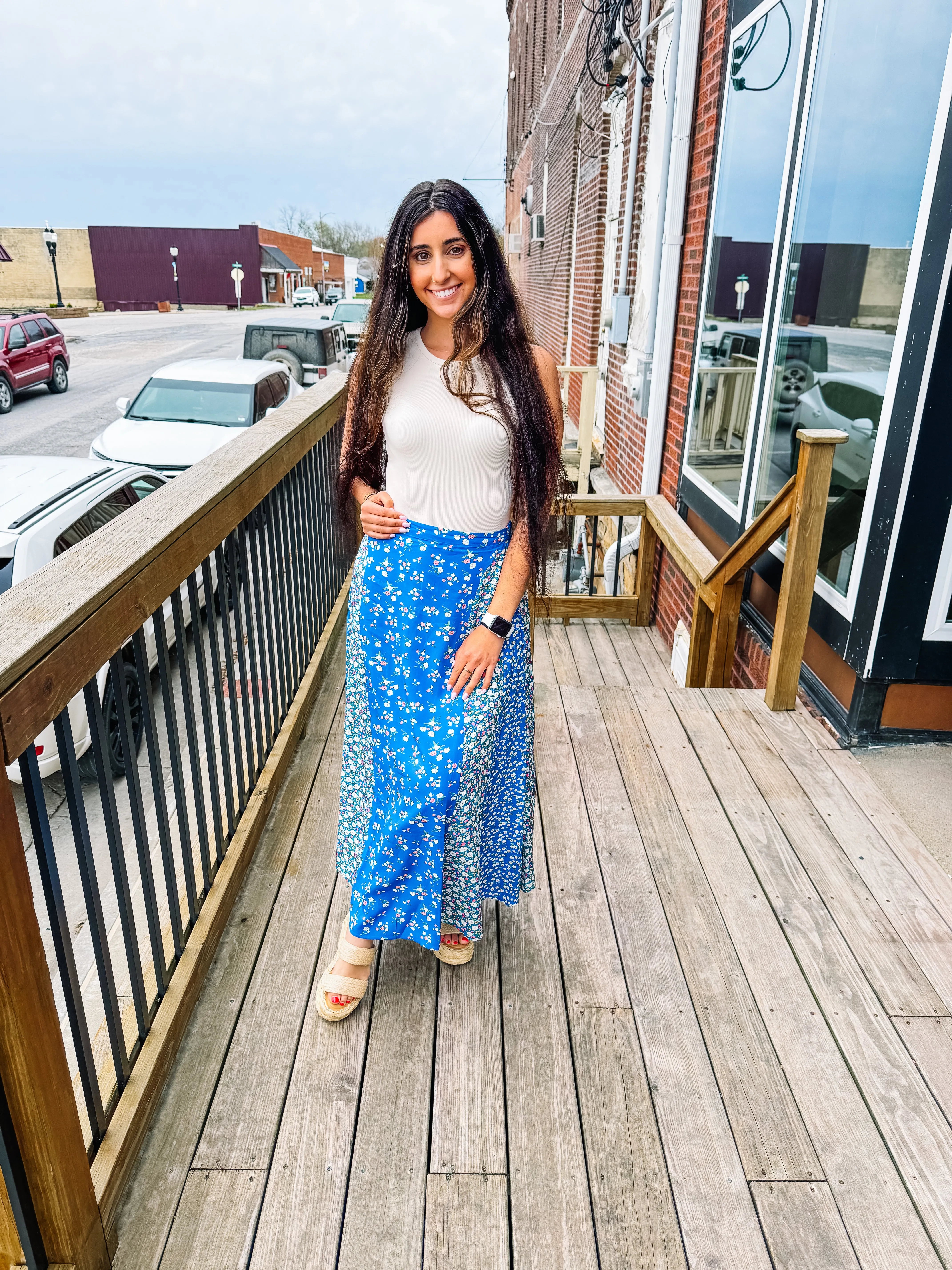 Melanie Floral Pattern Skirt
